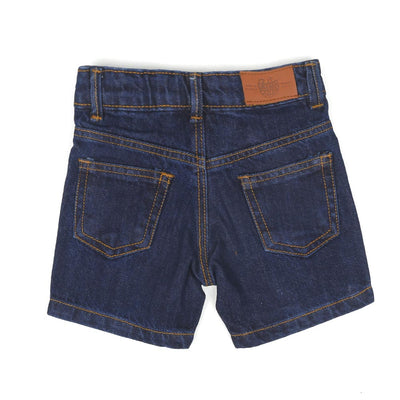 Basic Denim Short For Boys - Dark Blue