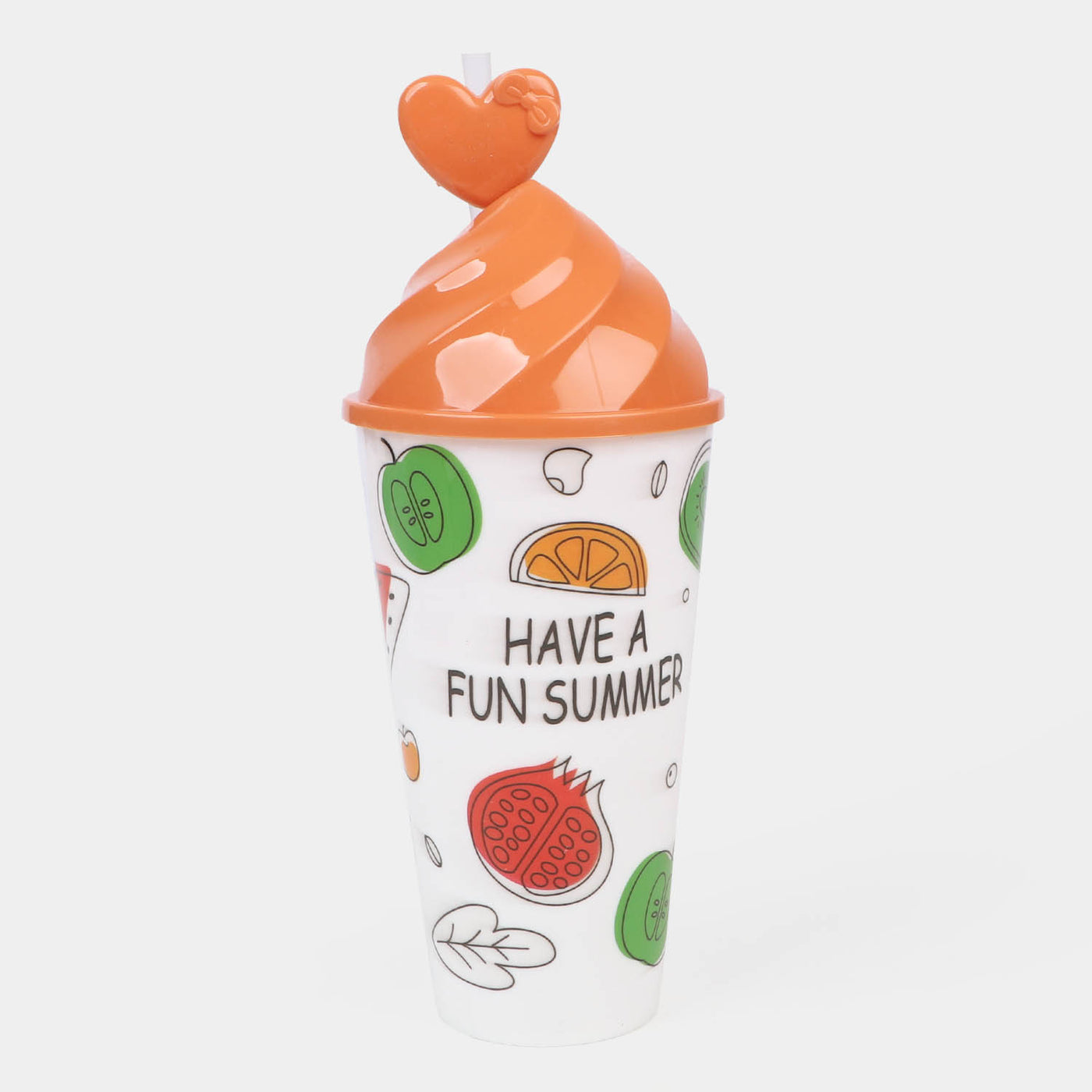 Printed Polka Straw Glass For Kids