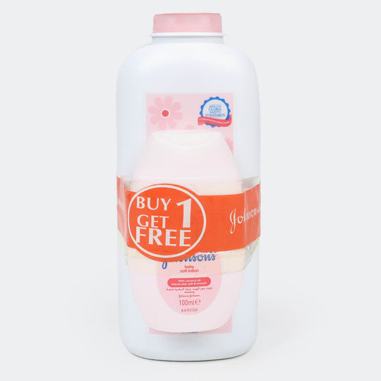 Johnsons Baby Powder Blossom 500gm FREE Baby Lotion