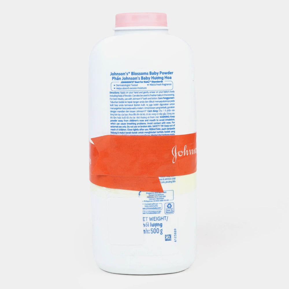 Johnsons Baby Powder Blossom 500gm FREE Baby Lotion