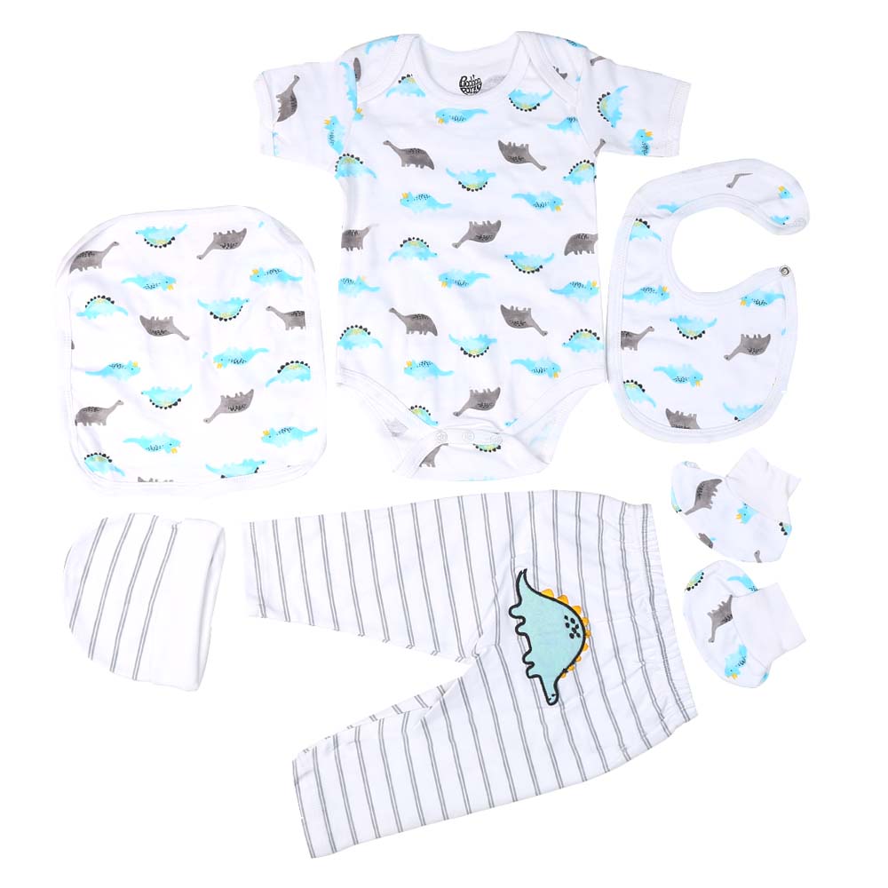 Infant Boys Set 6Pc Dino - B.White