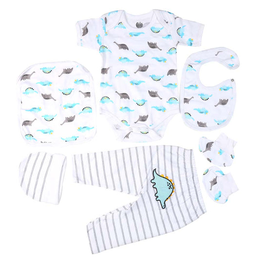 Infant Boys Set 6Pc Dino - B.White