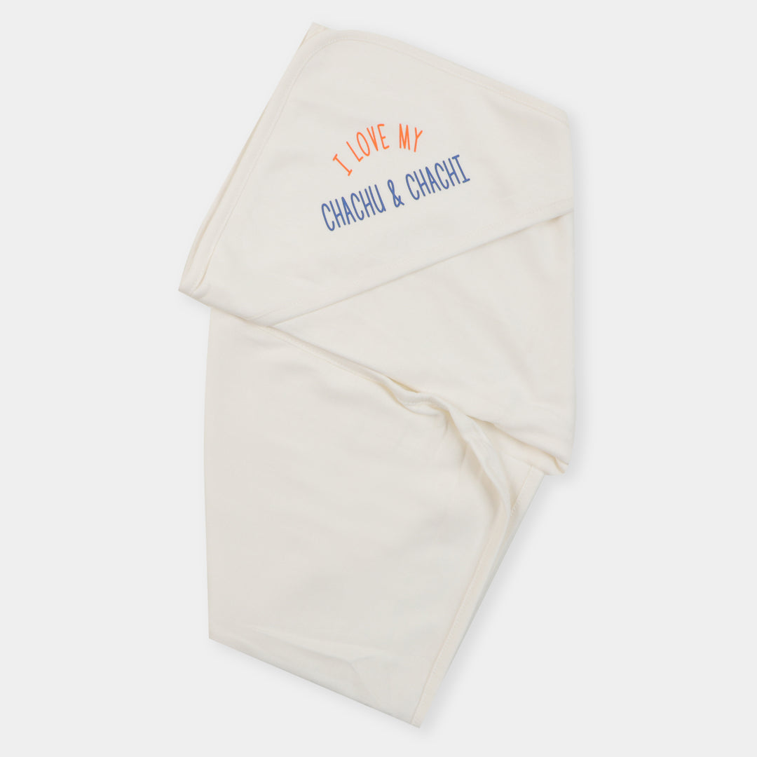 Baby Wrapping Sheet Chachu & Chachi - White