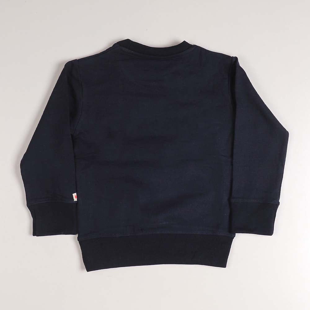 Boys Print Sweatshirt - Navy