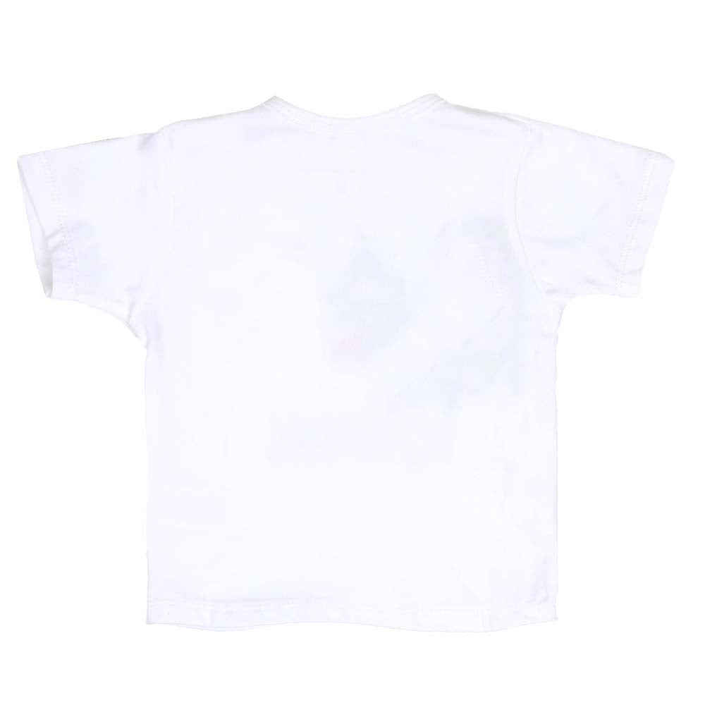 Infant Boys Round Neck T-Shirt - White
