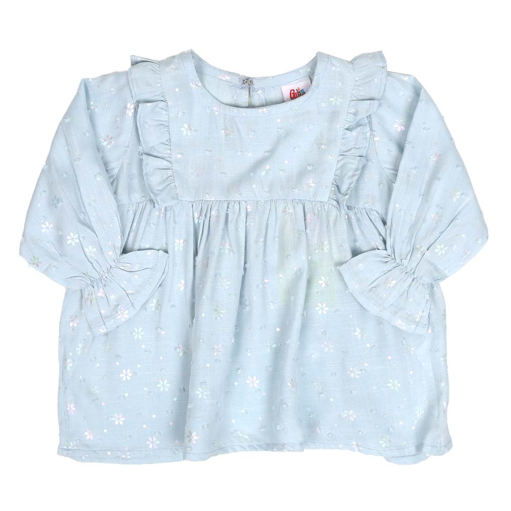 Infant Girls Casual Top - LIGHT BLUE