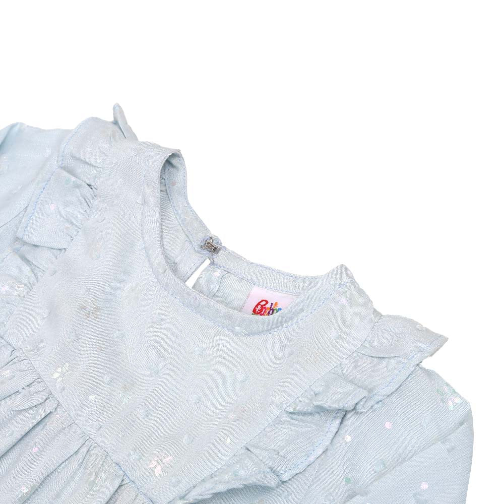 Infant Girls Casual Top - LIGHT BLUE