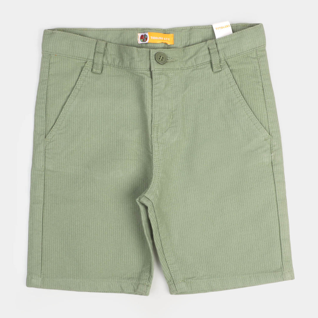 Boys Cotton Twill Short - Green