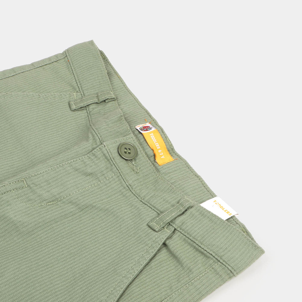 Boys Cotton Twill Short - Green