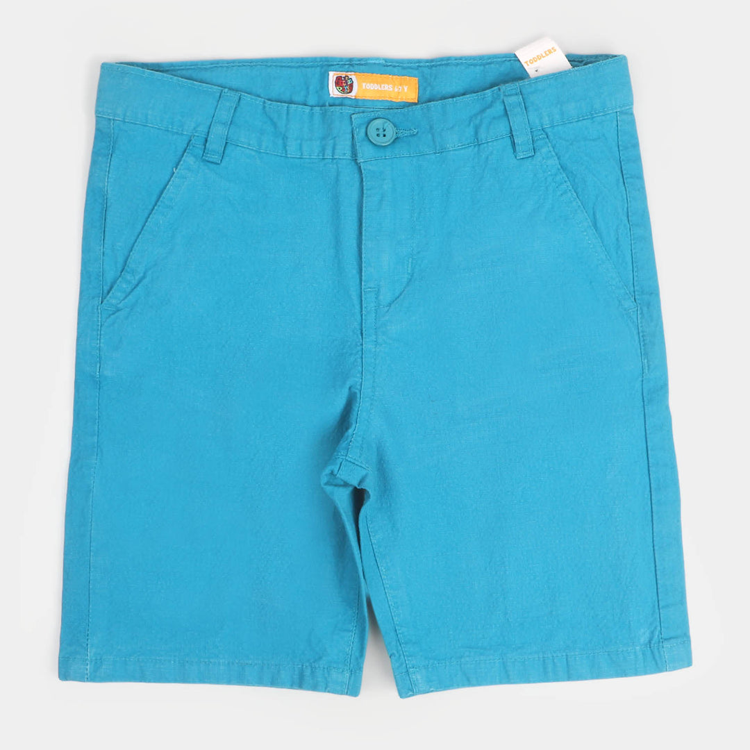 Boys Cotton Twill Short - Blue