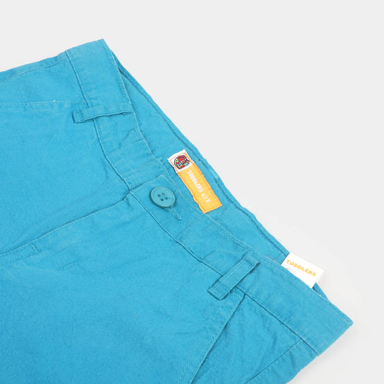 Boys Cotton Twill Short - Blue