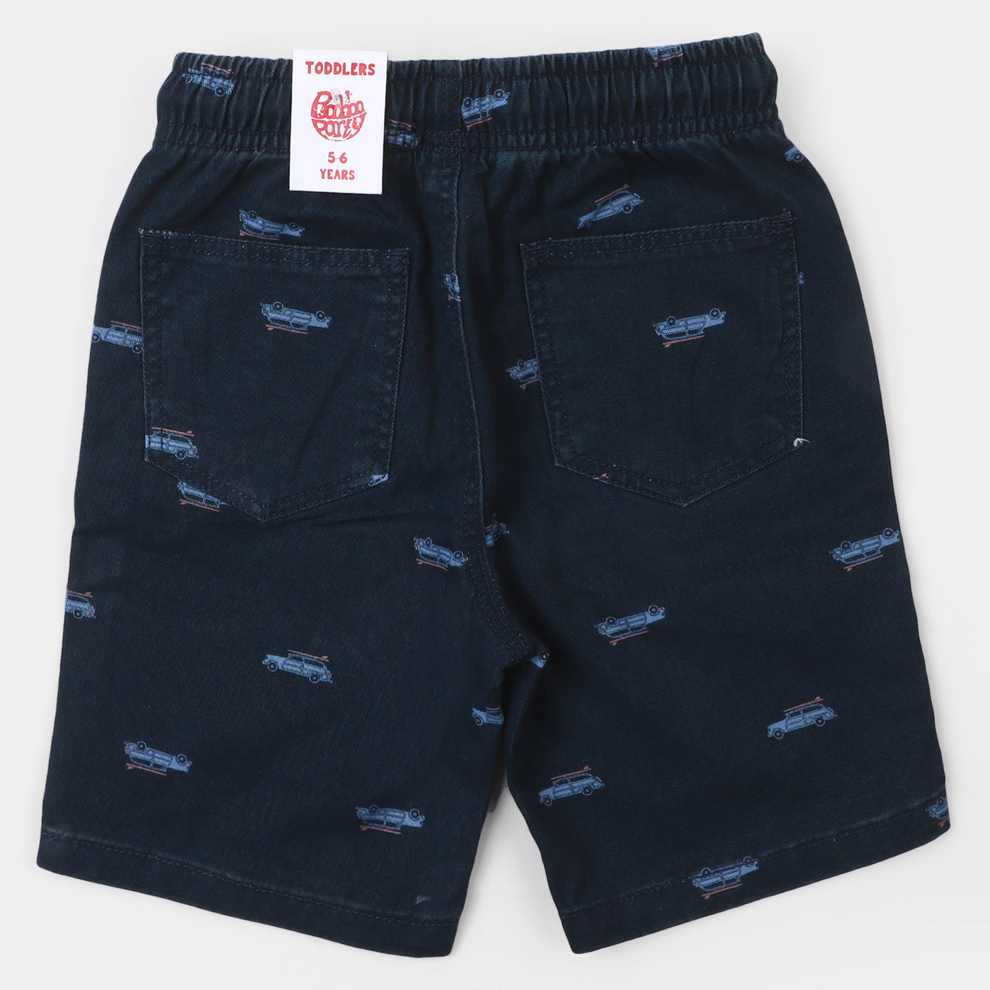 Boys Cotton Short Car - Navy Blue