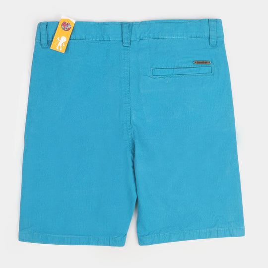 Boys Cotton Twill Short - Blue