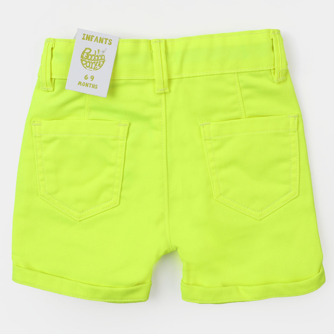 Infant Boys Cotton Short Smile - Neon Green