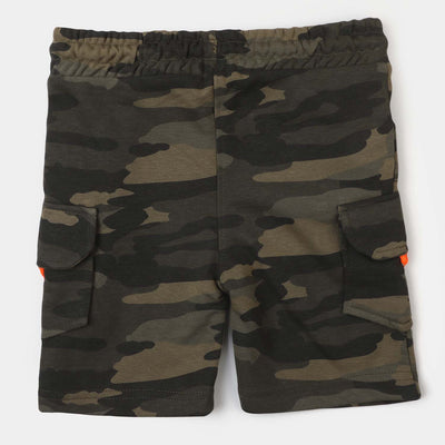 Boys Cotton Short Camo