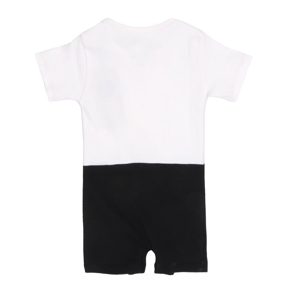 Infant Boys Knitted Romper - B. White