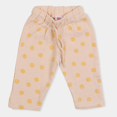 Infant Girls Knitted Suit Bear - Cream