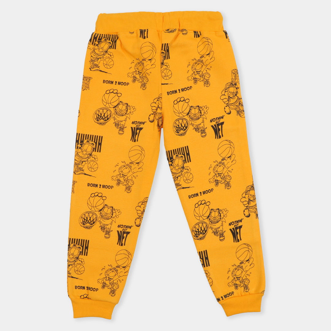 Printed Boys Pajama With Soft Rip Born To Hoop - Citrus