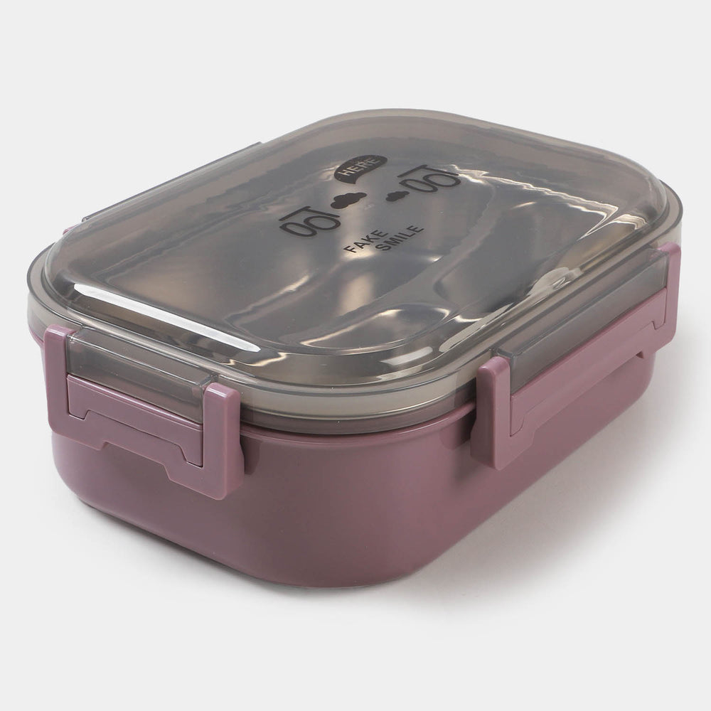 Lunch Box Stainless Steel With Transparent Lid Cover