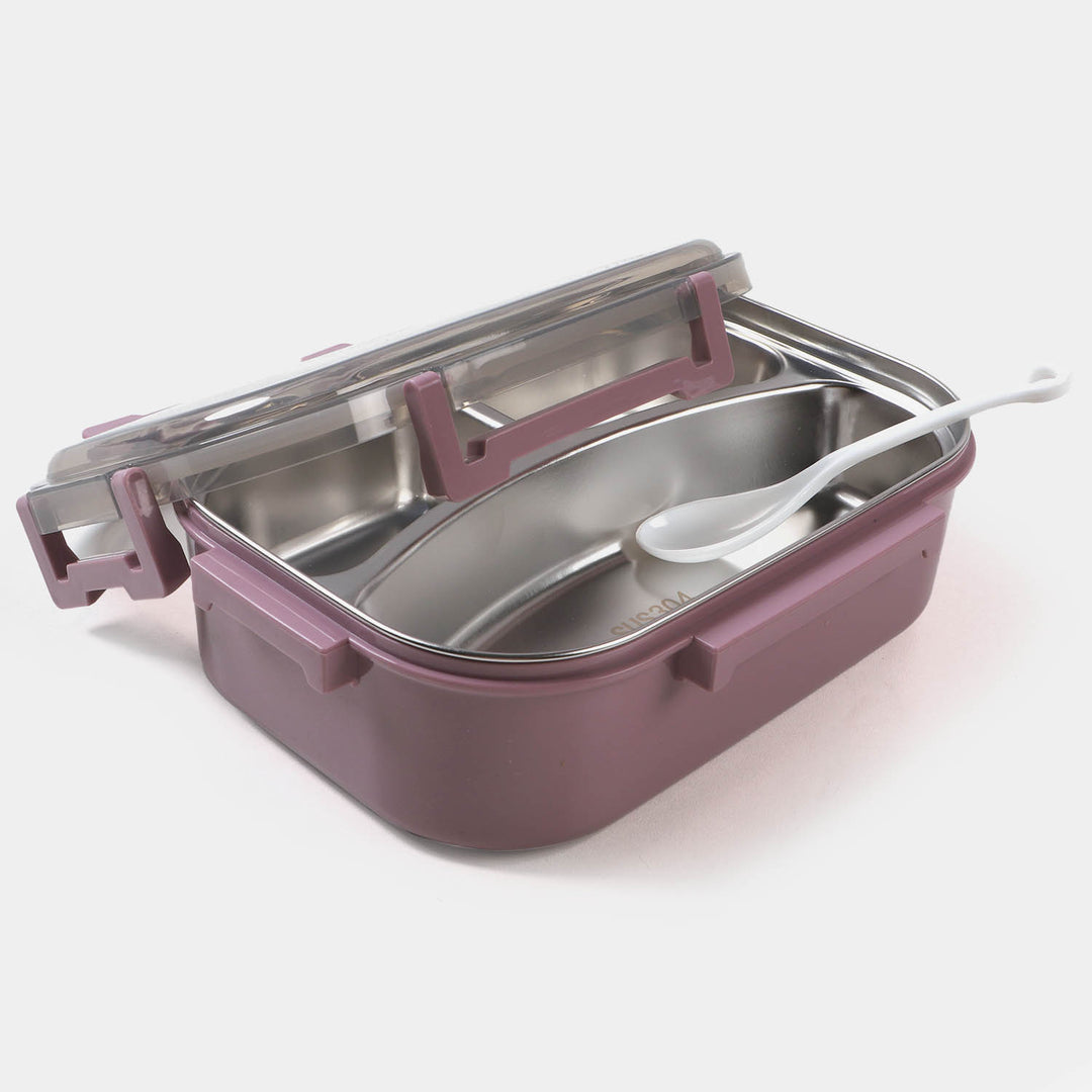 Lunch Box Stainless Steel With Transparent Lid Cover