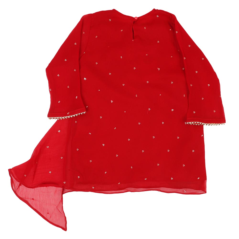 Girls 3Pcs Fancy Butterfly - Red