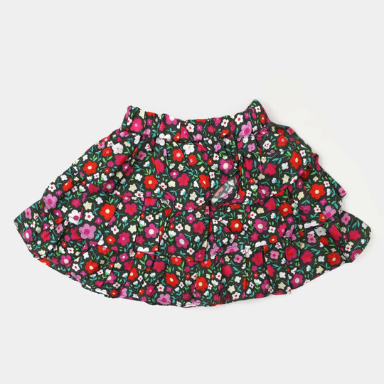 Infant Girls Casual Skirt Flowers - Multi