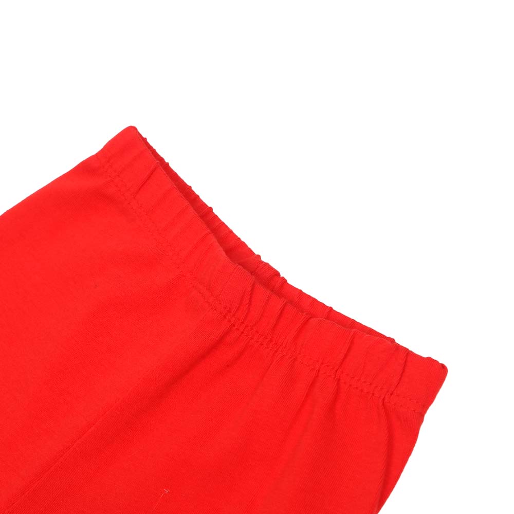 Infant Girls Plain Tights - Fairy Red