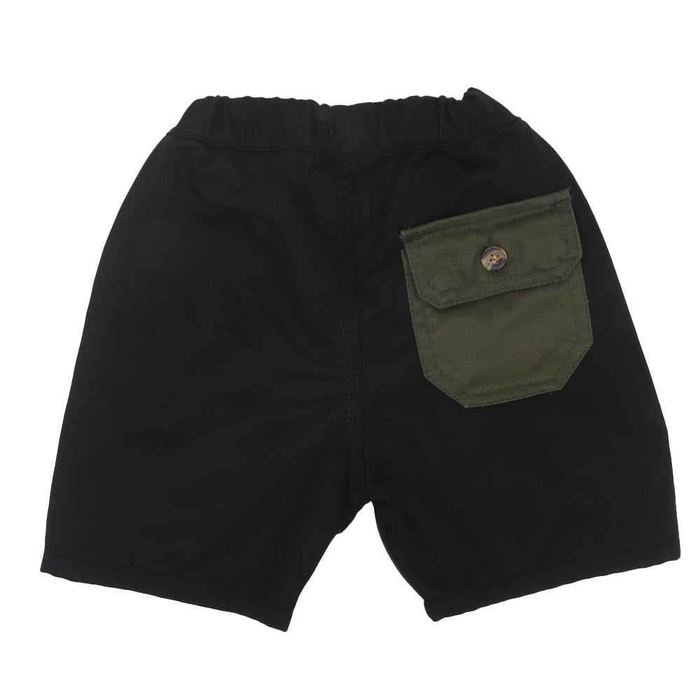 Boys Short Cotton Flow Away - Black