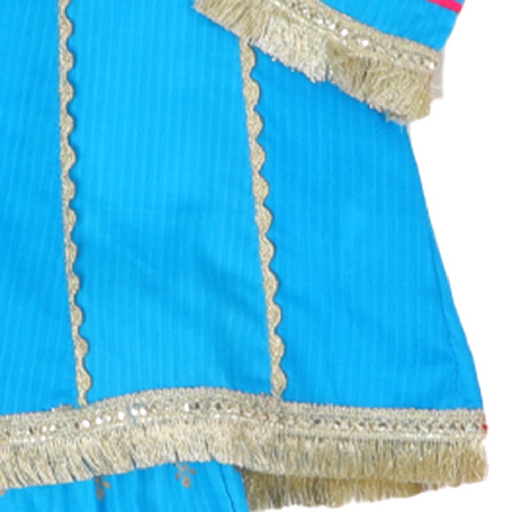 Infant Girls 3Pcs Fancy Ethnic Desire - Turquoise