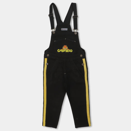 Boys Denim Over All Character- Black