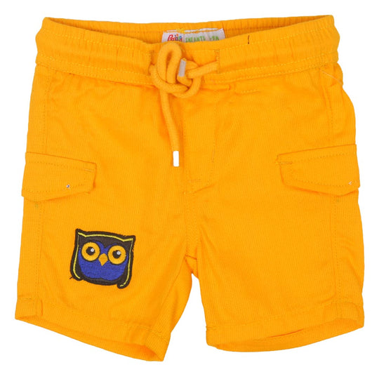 Infant Boys Short Cotton Badges - Citrus