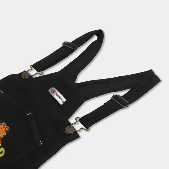 Boys Denim Over All Character- Black