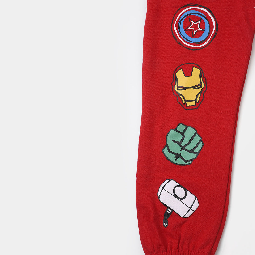 Boys Terry Pyjama Character - Red