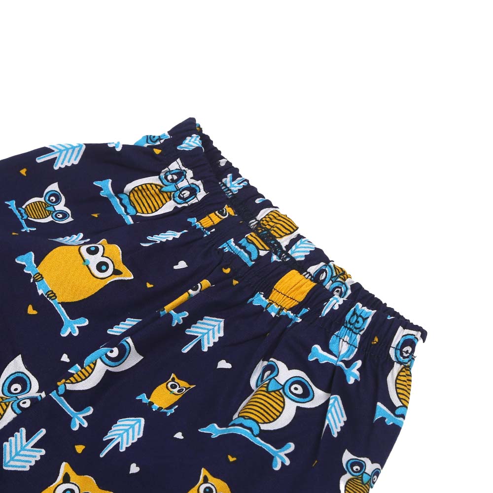 Infant Boys Woven Night Suit Little Owl - NAVY