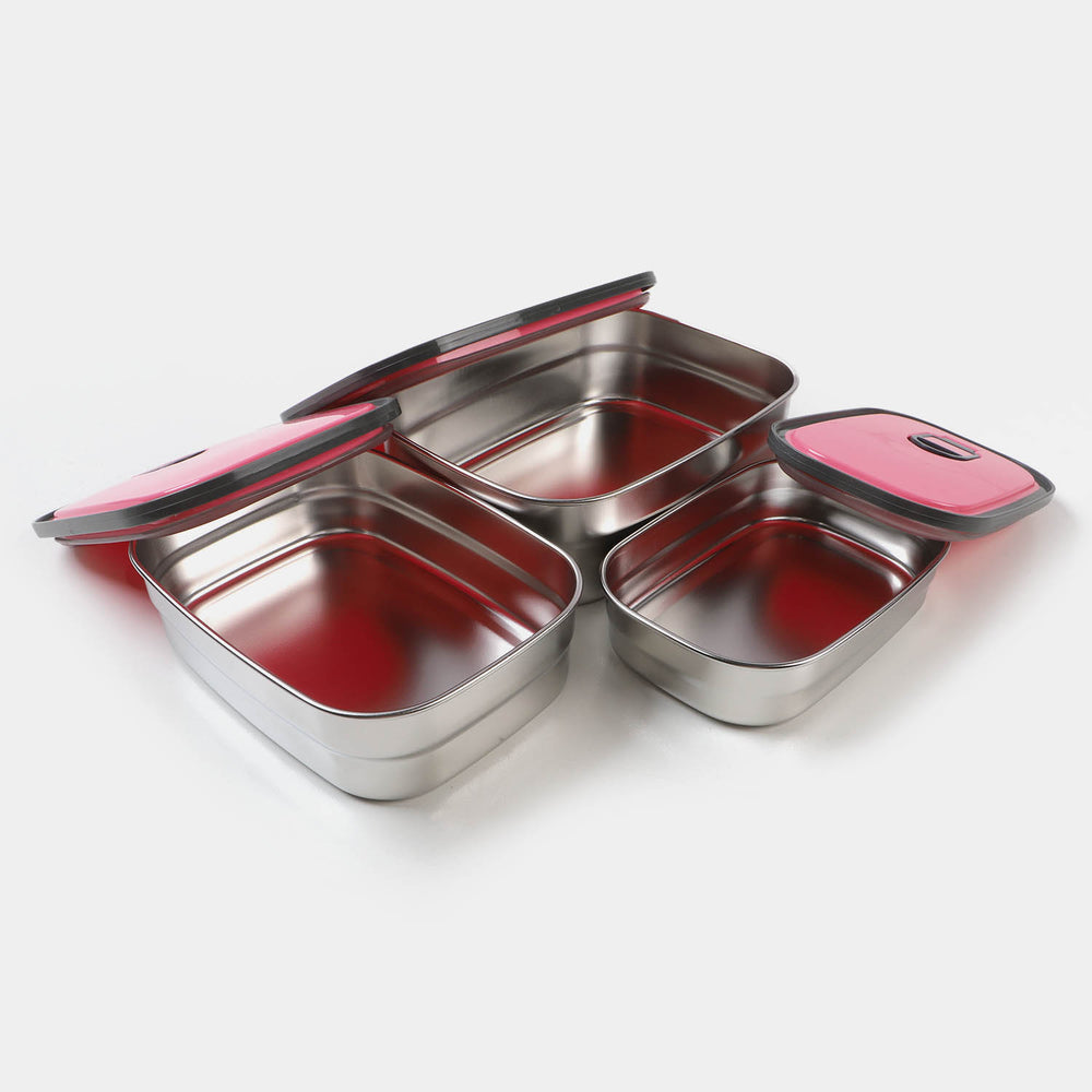 3 In 1 Stainless Steel Rectangle Food Container