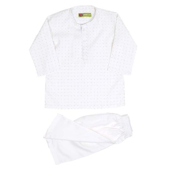 Infant Boys Kameez & Shalwar Suits - White