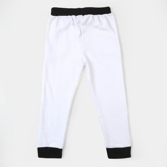 Boys Terry Pyjama Character - White