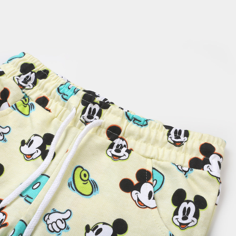 Infant Boys Cotton Short Character | Lime