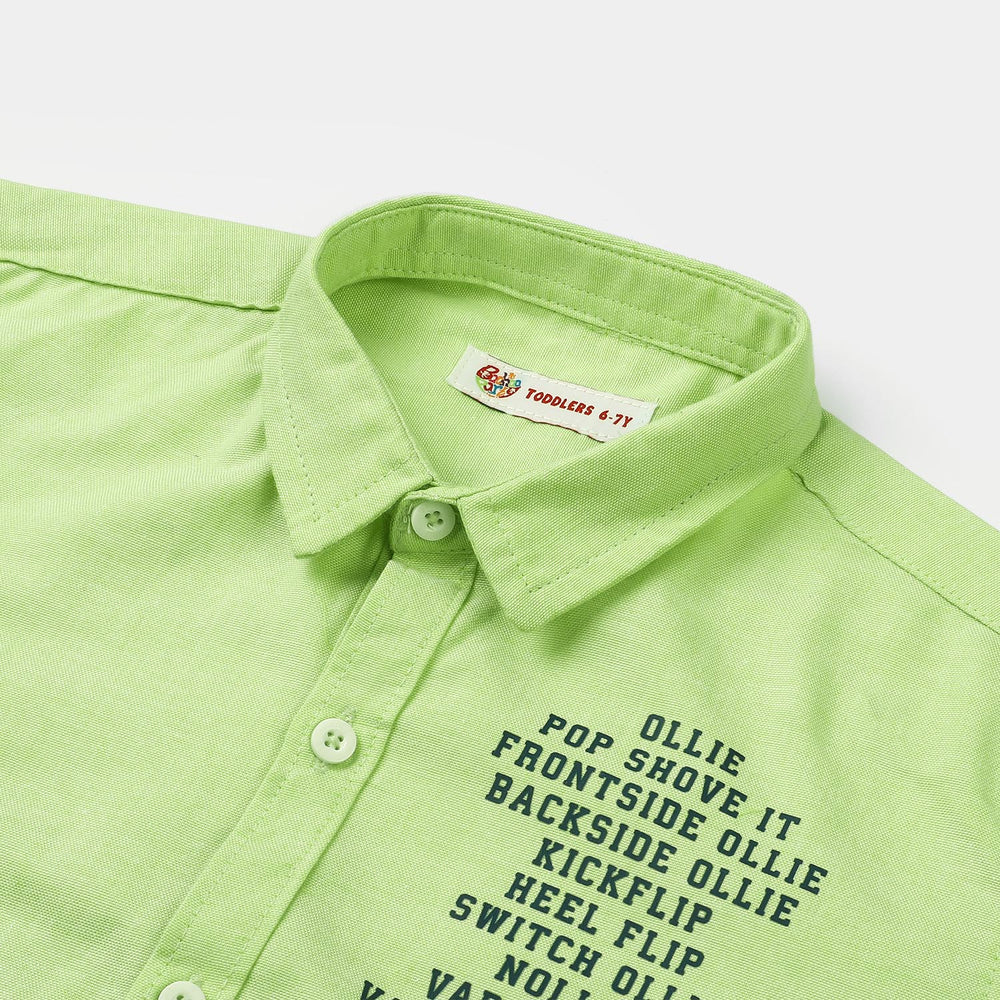 Boys Cotton Casual Shirt Ollie -LT.Green