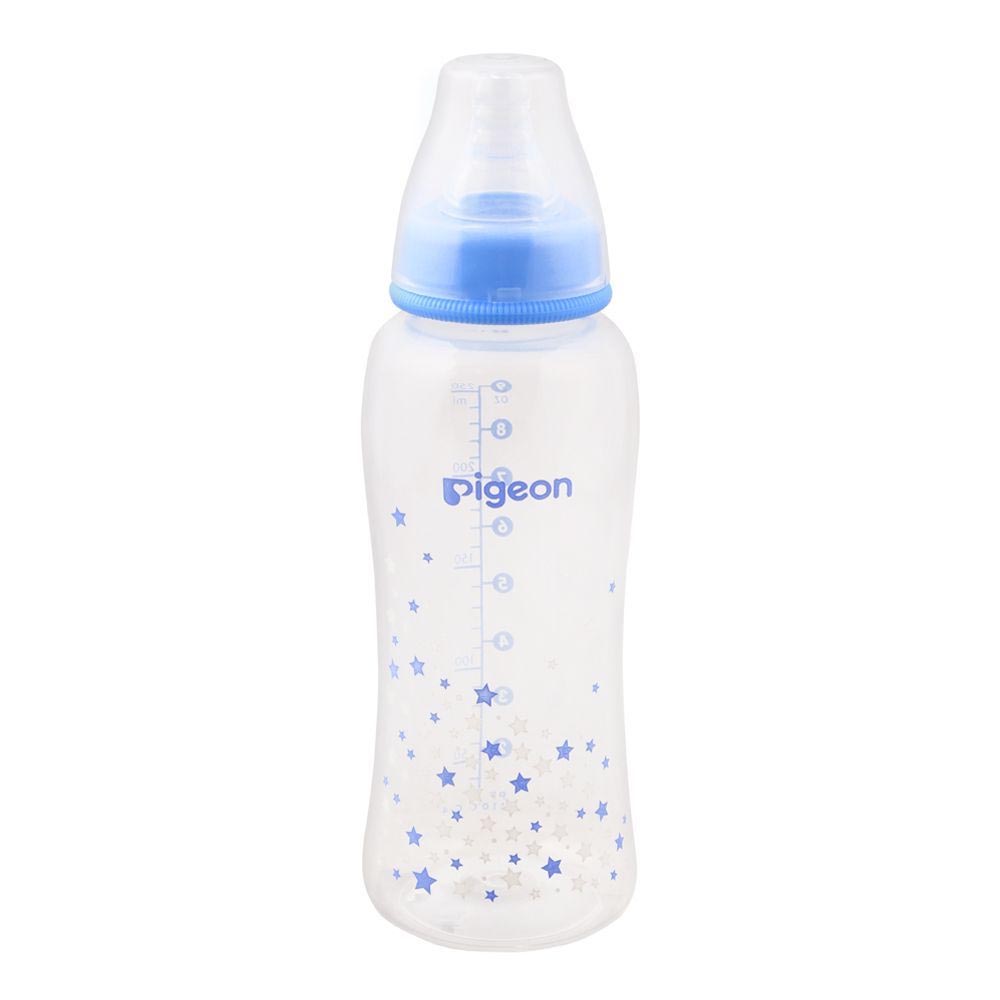 Pigeon PP Stream Line Printed Bottle Blue 250Ml A78284