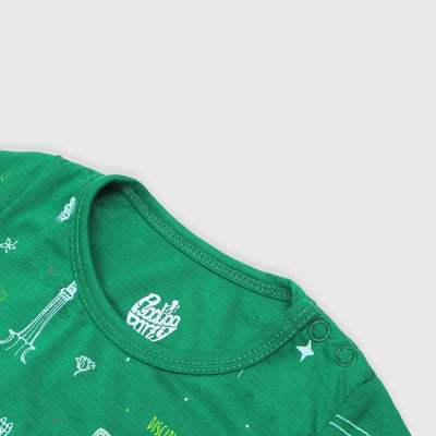 Infant Girls T-Shirt Freedom - Fern Green