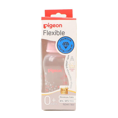 Pigeon Pp Stream Line Printed Bottle 150Ml Pink A78283