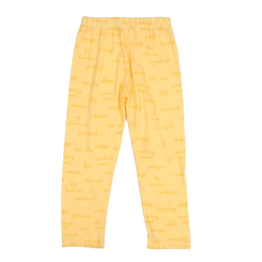 Girls Knitted Night Suit Good Night - Lemonade