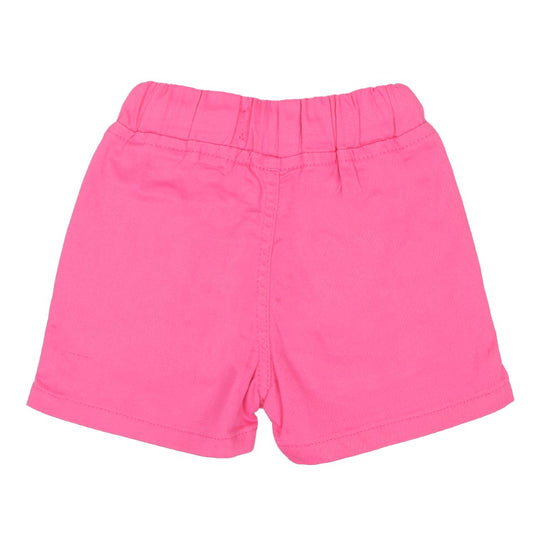 Infant Girls Cotton Shorts Flower Emb - Pink