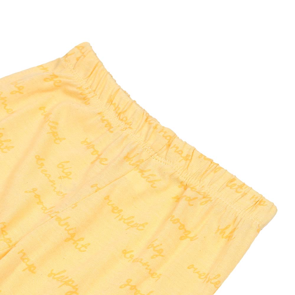 Girls Knitted Night Suit Good Night - Lemonade