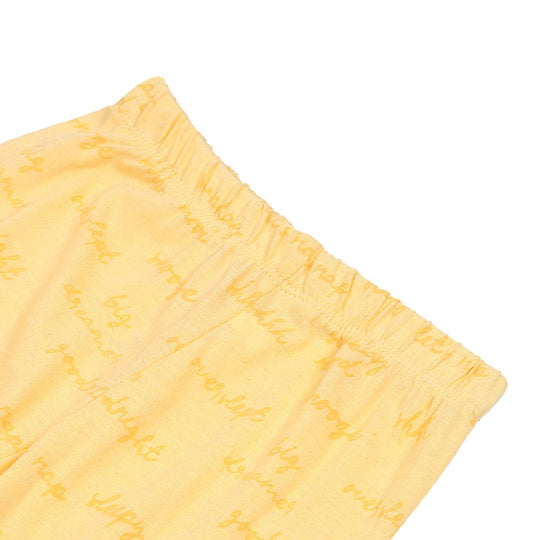 Girls Knitted Night Suit Good Night - Lemonade