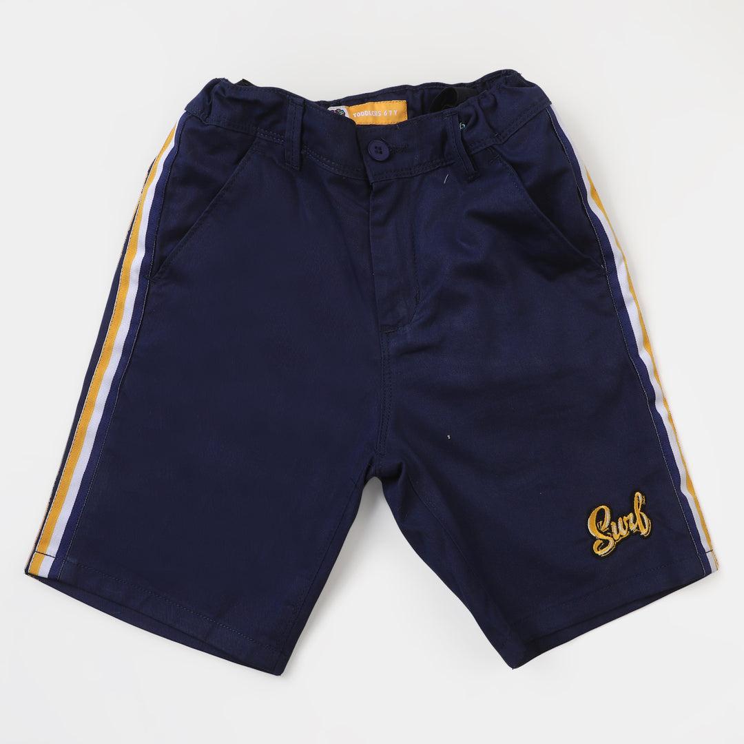 Boys Cotton Short Surf - Navy Blue