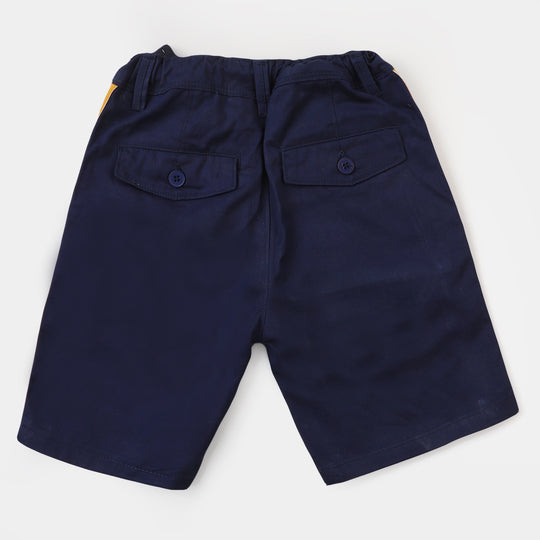 Boys Cotton Short Surf - Navy Blue