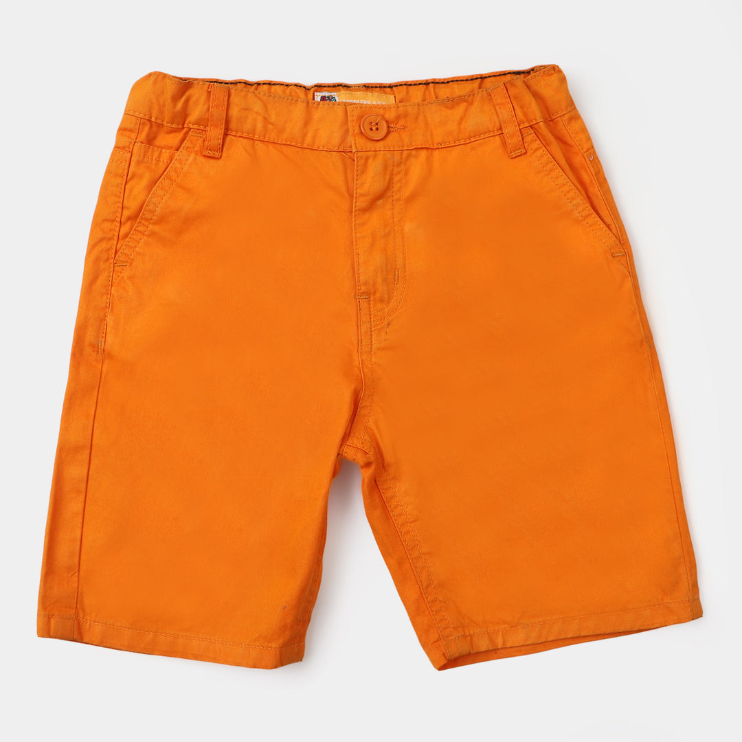 Boys Cotton Short Basic - Orange