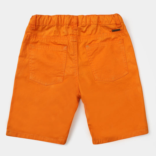 Boys Cotton Short Basic - Orange